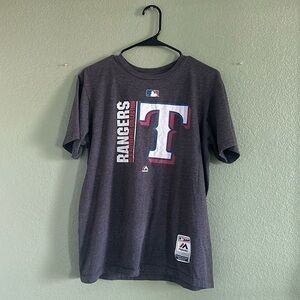 MAJESTIC TEXAS RANGERS Women’s Gray Shirt Size M